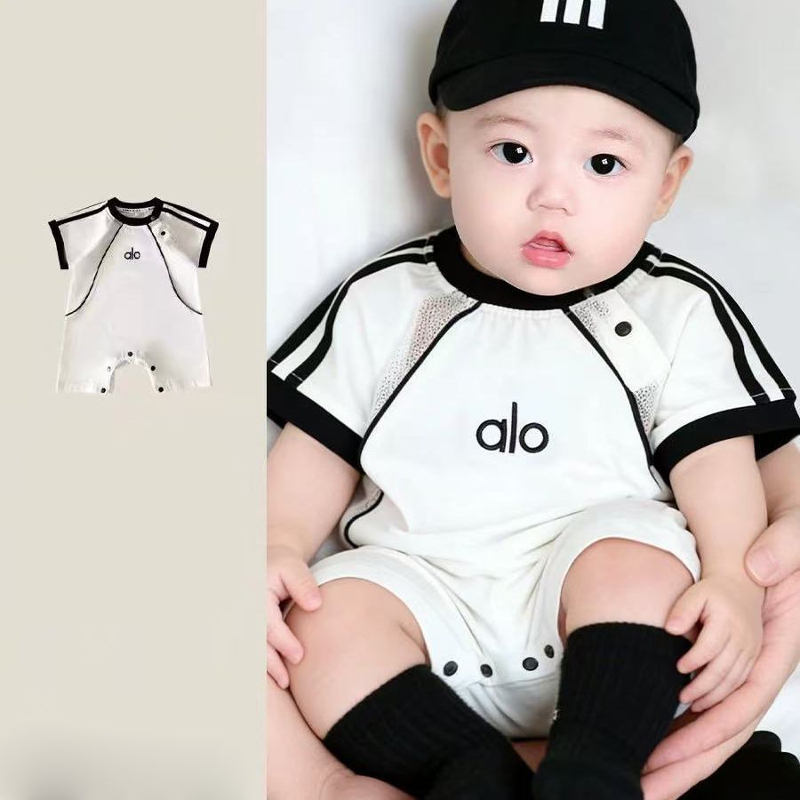 Super cute short-sleeved rompers for boys and girls new arrivalkids summer jumpsuit baby rompers rompers outing jumpsuit