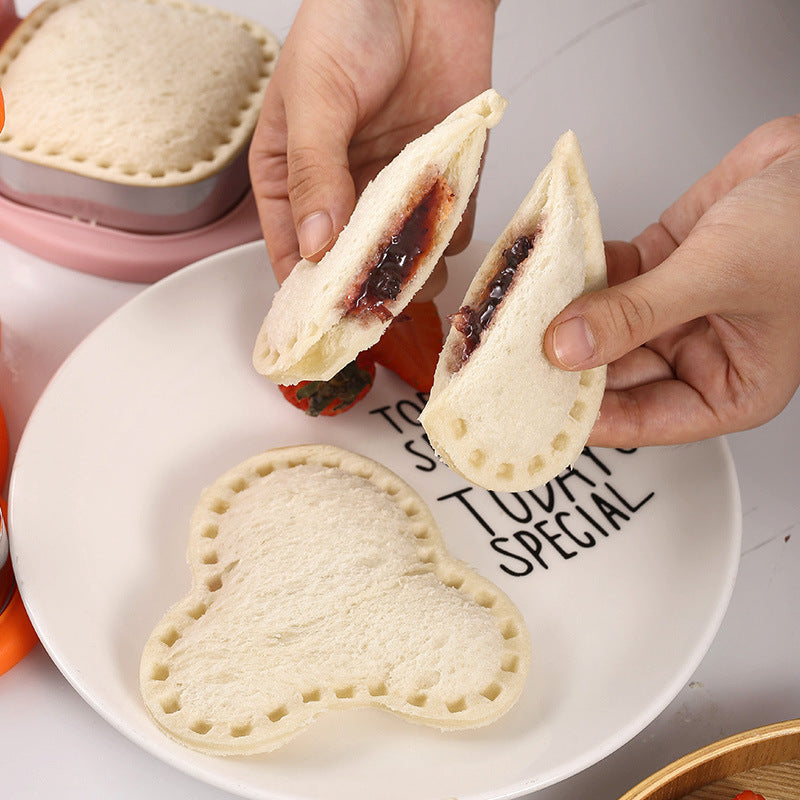 New sandwich cutter toast sandwich pocket bread mold hand guard stainless steel baking tool diy bread cutter