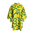 D191 independent station  new long-sleeved printed puff sleeve loose large size shirt skirt cross-border fashion dress