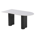 Black frame - matte pure white single head round