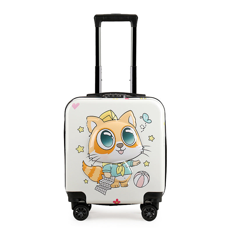 New children's trolley case 18-inch large-capacity universal wheel boarding case cartoon cute suitcase suitcase wholesale