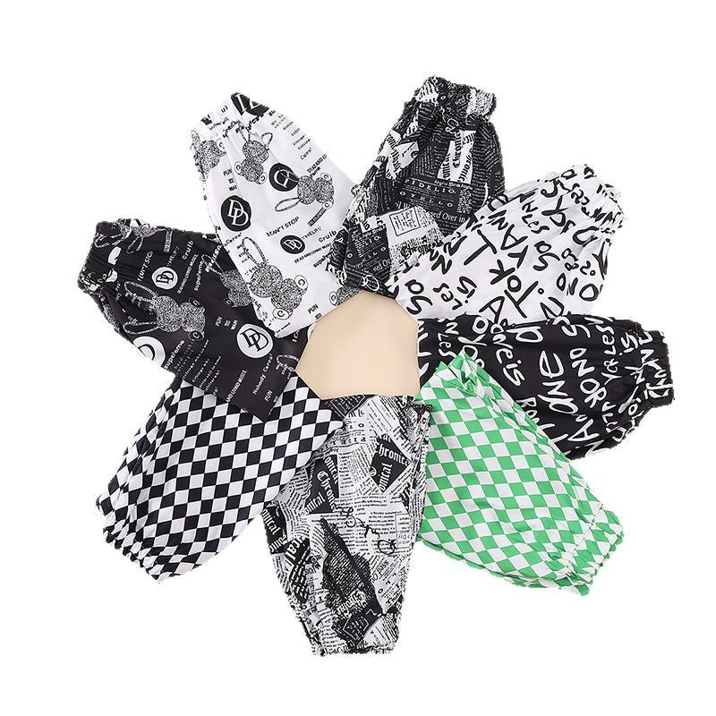 Kids ice silk anti-mosquito boys' leggings bloomers summer thin medium large children's trendy  new bloomers