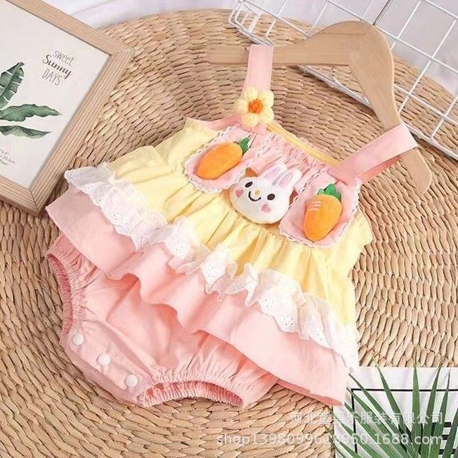 Baby sling clothes summer thin style 100-day baby bag butt clothes infants and toddlers sleeveless super cute cute cartoon khaki