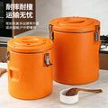 Stainless steel thermal insulation bucket, commercial stall special bucket, milk tea thermal insulation bucket, portable rice bucket, cold and hot braised soup bucket