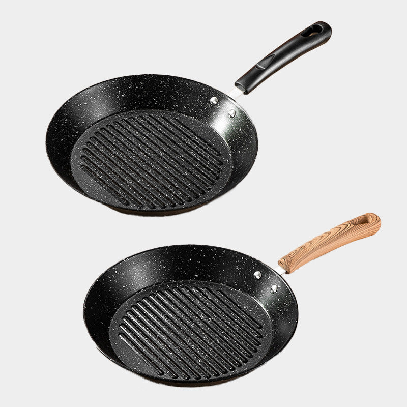 Manufacturer wholesale personalized medical stone porous non-stick frying pan for homemultifunctional omelette handy gadget small flats frying pan