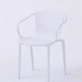 Household casual plastic back chair stackable living room chair outdoor restaurant chair cafe high back scandinavian style