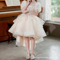 european and american girls' dresses  new sequin runway piano performance dress train children's princess dress high-end