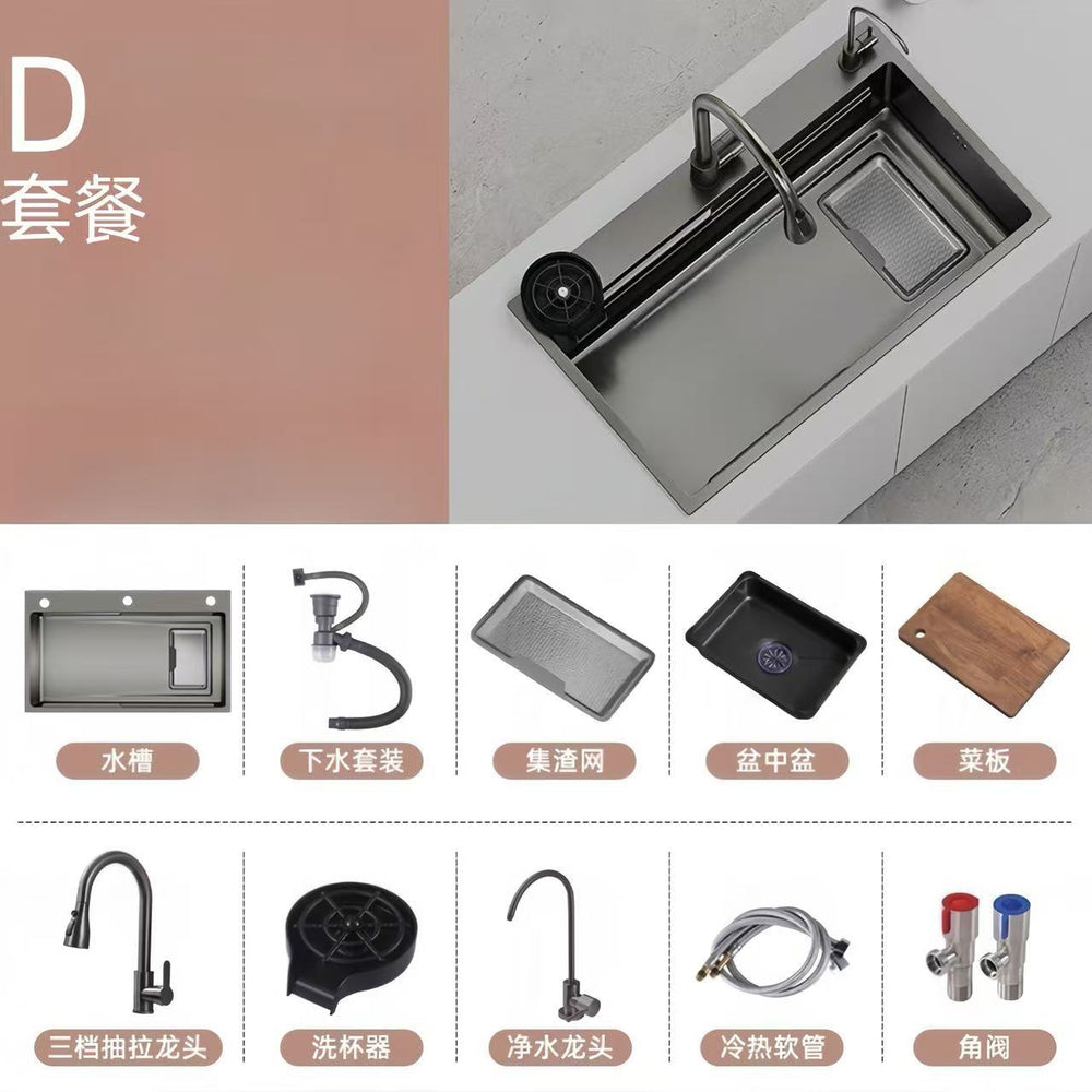New arrival slag sink large single slot thickenedsus304 stainless steel for home kitchen sink sink sink