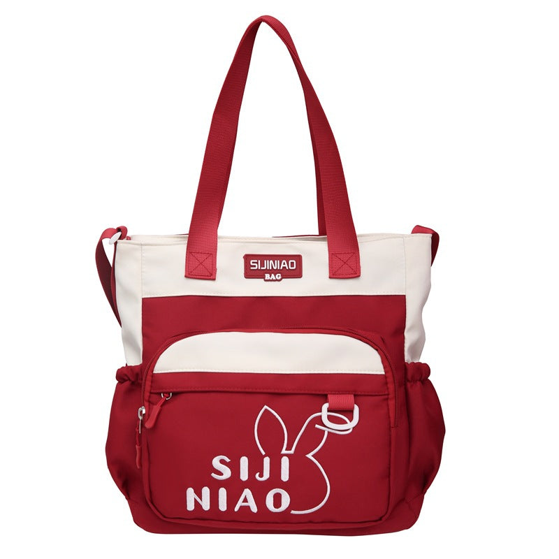 School bag for female junior high school students, large-capacity high-value backpack, new third to ninth grade lightweight primary school backpack