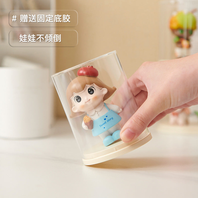 Blind box storage display stand transparent dust cover scene figure display case acrylic POP MART display box