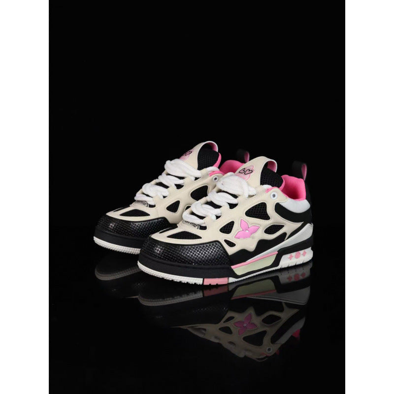 foreign trade european station chubby bread shoes height-increasing dad shoes thick-soled sneakers for men and women same style couple sneakers