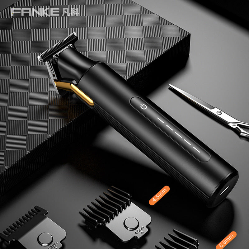 Fanke cross-border professional oil head scissors electric hairdressing salon special electric clipper engraving razor oil head bald head