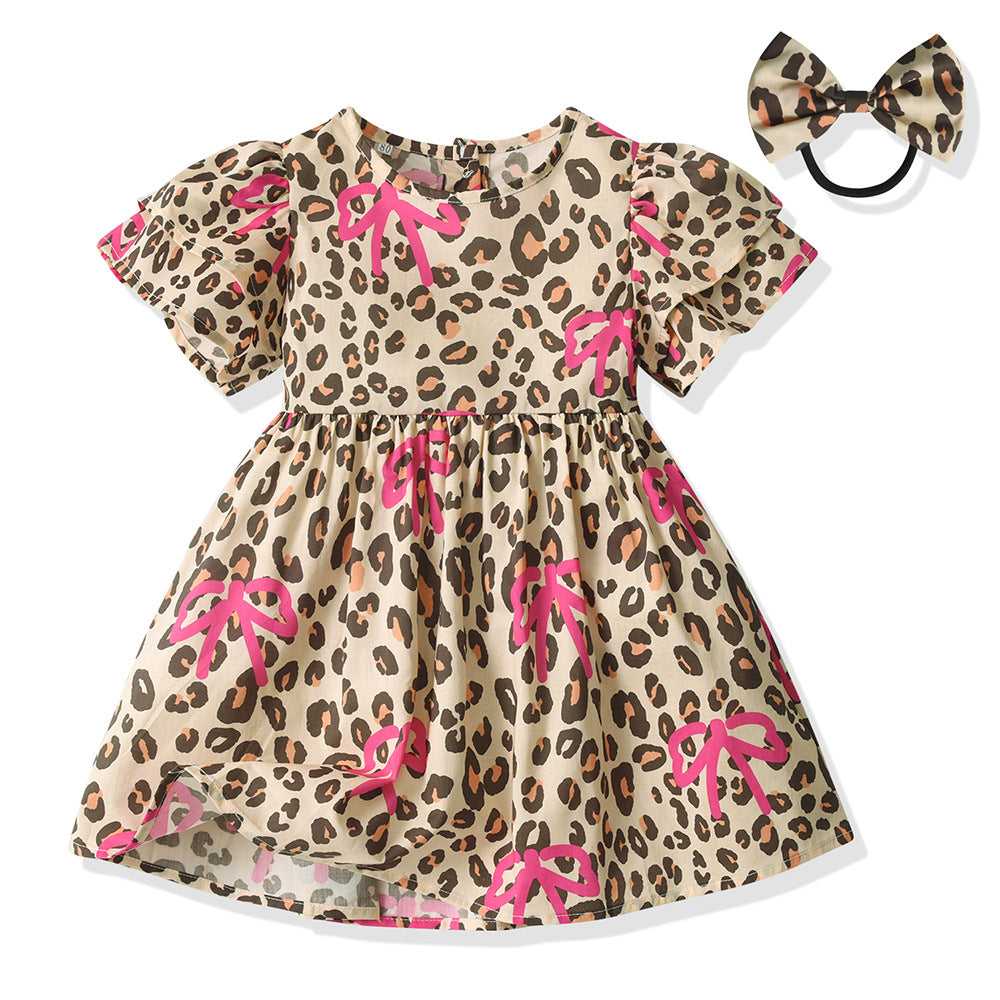 Summer floral girls' princess dress, cotton a-line skirt wholesale, new cross-border children's wear dress, girls' dress