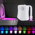 Led human body induction night light human toilet hanging atmosphere light 8 colors 16 colors toilet sensor light toilet lid light