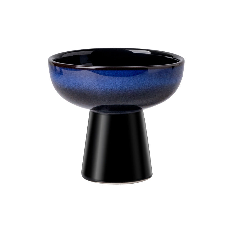 Japanese retro high-style fruit bowl - perfect for home living room, dried fruits, snacks, desserts, cakes, pastries, and candies - ceramic