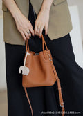 New arrivalniche style vegetable basket classyfashiontrendysatchel crossbody bag first layer cowhide bucket bag casual practical