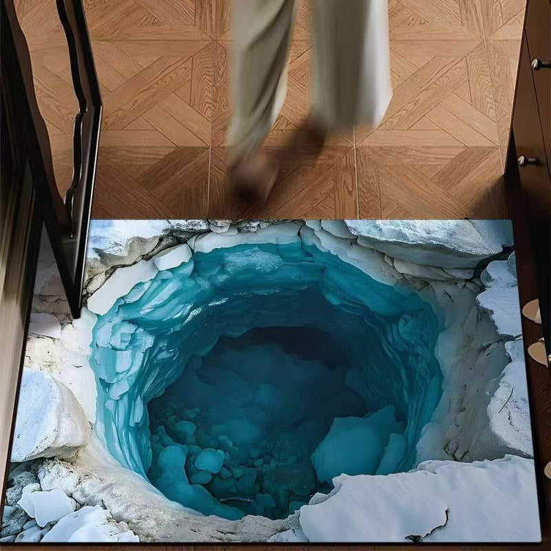 3d visual trap floor mat bathroom absorbent mat non-slip foot mat entrance door mat entrance door mat
