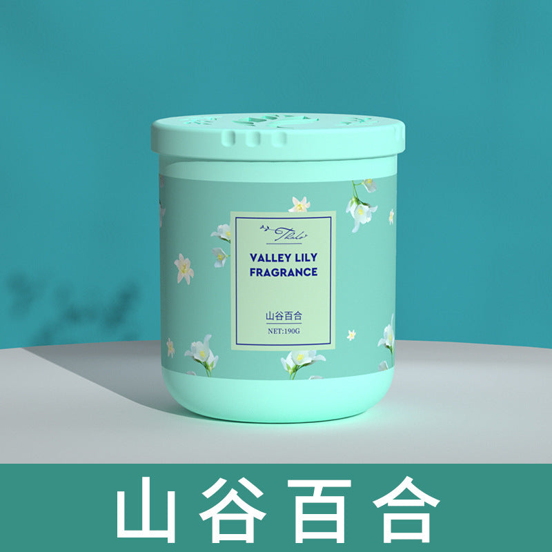 Tmall style round box solid perfume balm - home aromatherapy ornament, odor eliminator, fragrant indoor deodorizer, air freshener