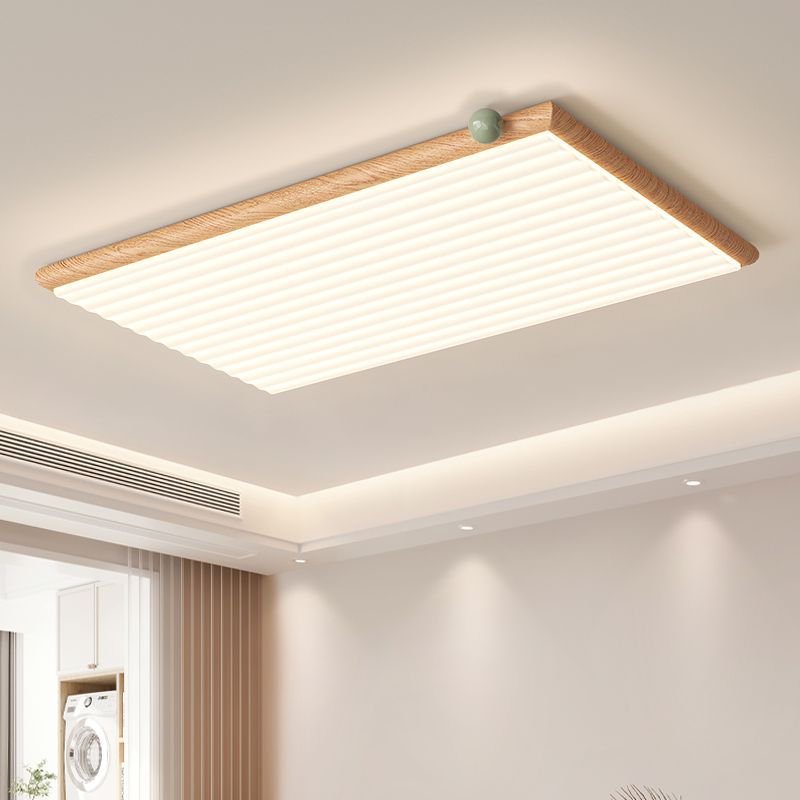 Medieval style living room light log color high-end ceiling light eye protection bedroom light whole house package lighting fixtures Daquan