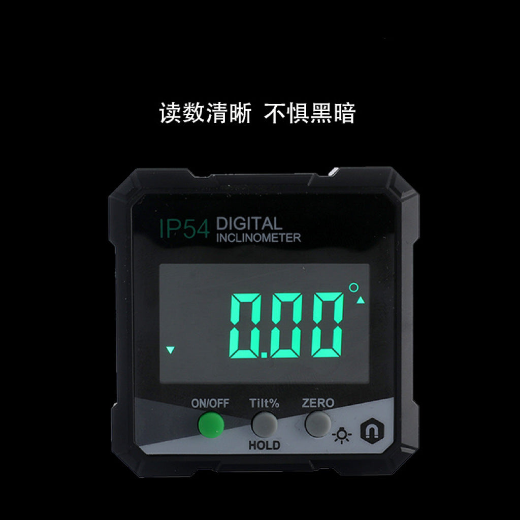 HUOTO Digital Display Inclination Box, Protractor Digital Display Inclination Meter Inclination Box, Angle Meter, Slope Meter, Level Meter