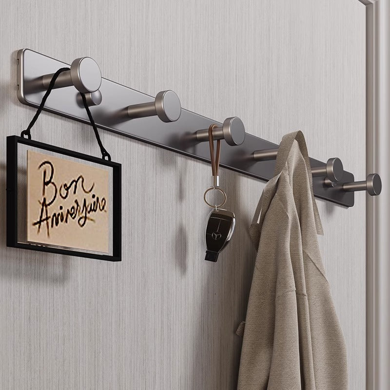 No punching clothes hook wall-mounted entrance door back coat wall entrance entrance clothes row hook clothes hanger hook