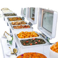 Hydraulic stainless steel buffet warmer - 9l white buffet stove - wedding & restaurant heater - in stock