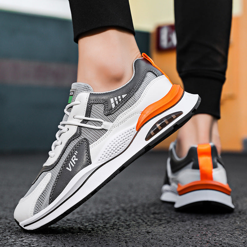 Spring men's shoes: breathable mesh, new 2025 styles, athletic running, casual, height increasing, summer dad shoes, trendy footwear