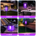 Solar powered mosquito killer lamp - home, patio, lawn, and garden mosquito repellent - outdoor waterproof bug zapper