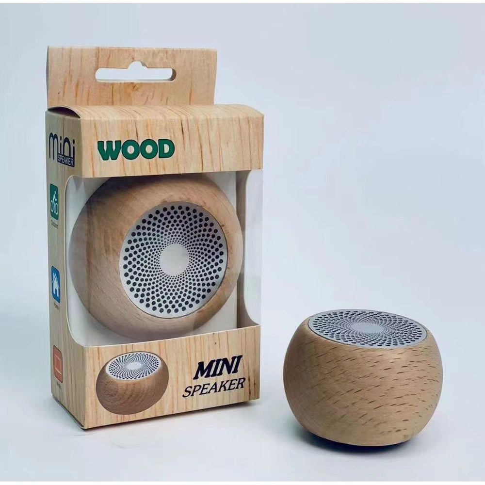 Retro bluetooth speaker - portable, creative gift, mini wireless subwoofer, solid wood small speaker set