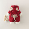 Newborn cute winter clothes baby onesie thickened autumn and winter swaddle outfit set baby girl jacket romper
