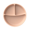 Kids tableware baby platinum silicone bowl baby silicone suction cup divider dinner plate food grade silicone tableware