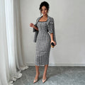 Exportfashionaccessible luxurywork clothing bouclé suitlong sleeves lapelshortoutwearmatching silm suspender slimming look skirt