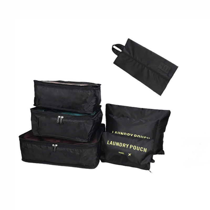 six-piece set, seven-piece storage bag, travel goods classification storage bag, business trip multi-functional clothing finishing set