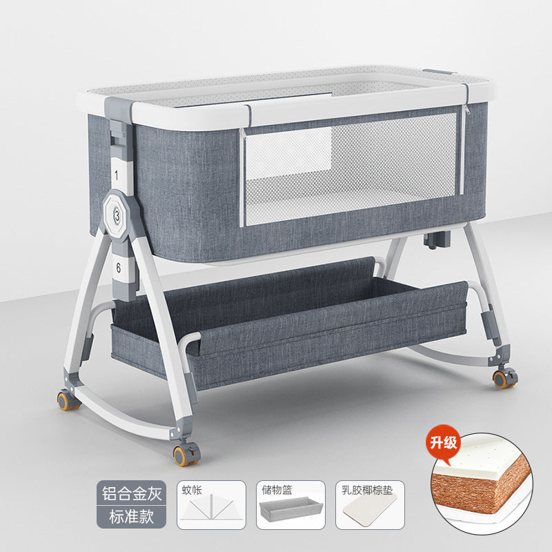 Baby crib - portable, foldable, multi-functional bassinet - newborn & toddler convertible bed