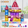 Kids puzzle variety of assemble building blocks castle paradise boys and girls colorful window magnetic sheet magnetic magnet intellectual toy