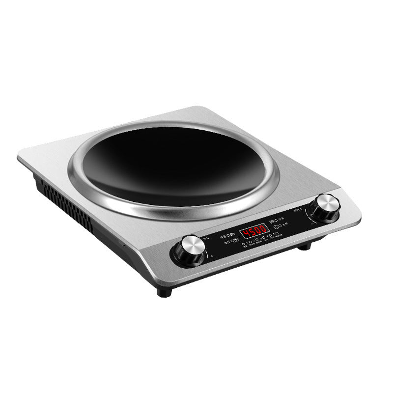 Multifunctional concave induction cooker suit with pot for home commercial fully automatic 4500 watt high power stir-fry cooking pot