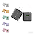 Pd 45w fast charging adapter transparent case - "little ice cube" dual port a+c charger, compatible with apple and huawei phones