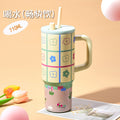 Big mac 316 straw thermos cup large capacity water cup female double drink ton cup high appearance ice cup
