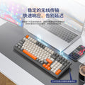 K8 mechanical keyboard - wired, wireless, bluetooth tri-mode - hot-swappable - mixed lighting - colorful keycaps - gaming, pc, office