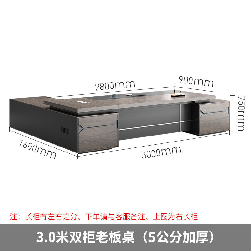 Saint li guangdong single person minimalist modern executive desk and chair set - ceo, manager, director, and supervisor office furniture