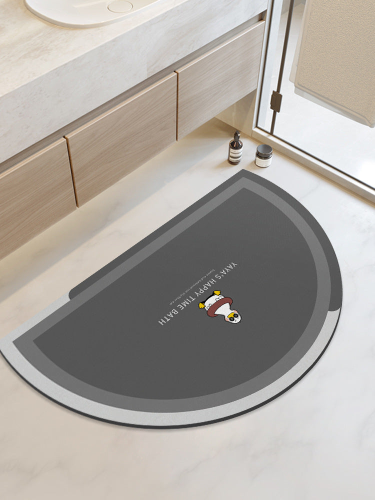 Distribute diatom mud absorbent mat bathroom floor mat toilet bathroom door step foot bath non-slipfor home
