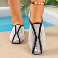 plus size women's casual flats - 2026 summer new arrival: breathable mesh, lightweight, outdoor wearable casual sandals - wholesale