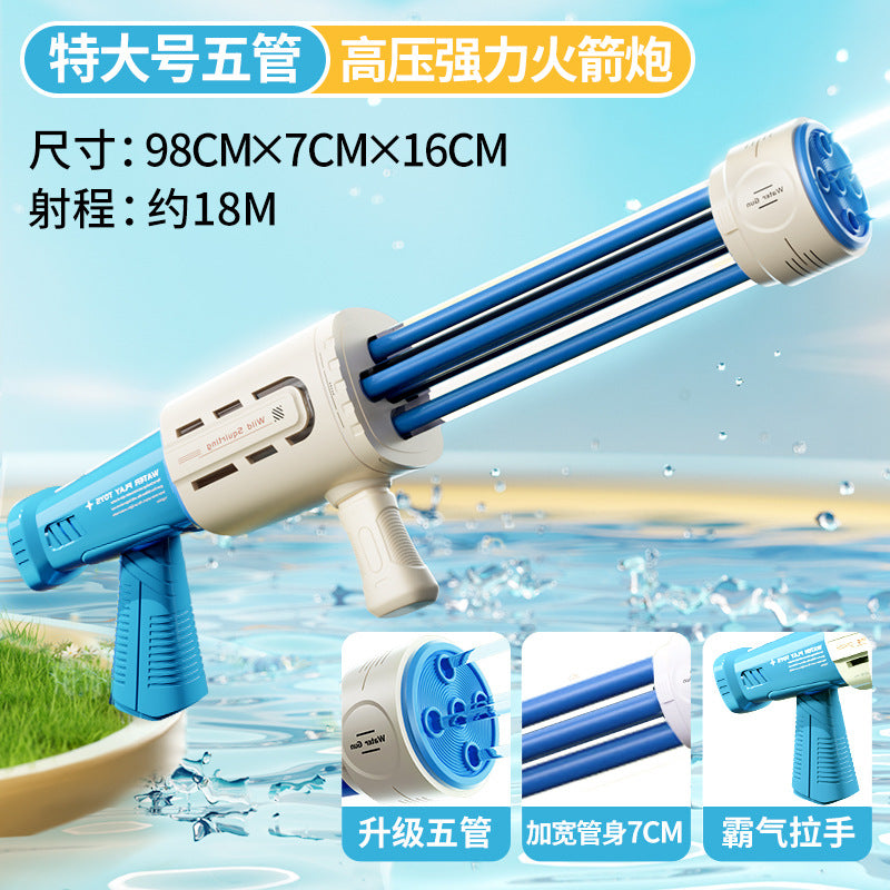 Water gun kids toy pull-out water spray high pressure strong long range drift boys and girls water fight handy gadget