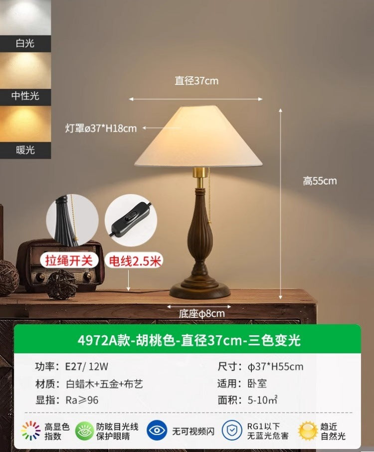 Study desk lamp medium ancient style simple bedroom bedside lamp B & B retro decoration advanced sense room lamp 1