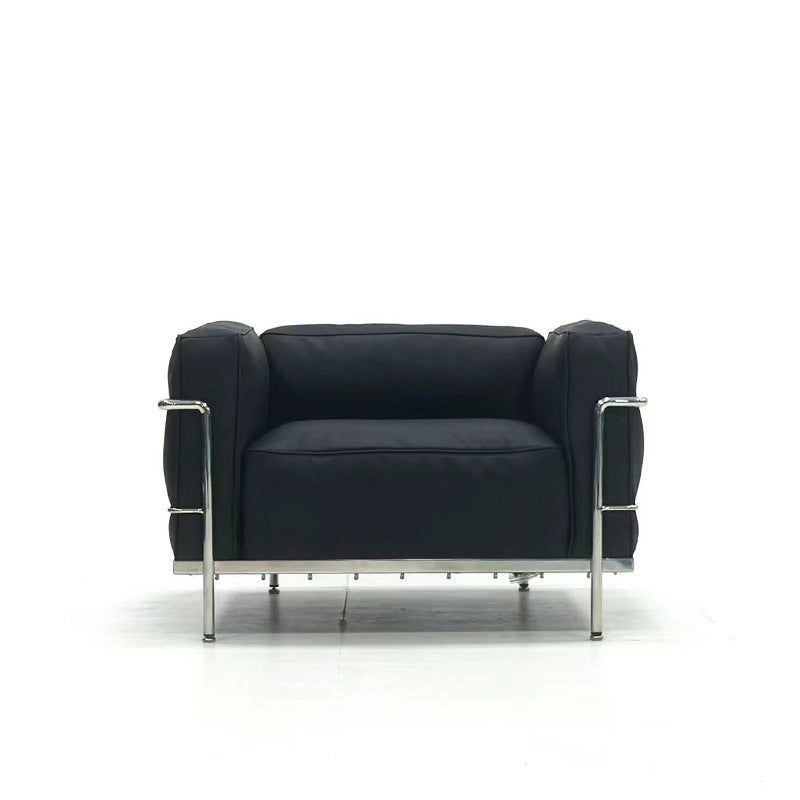 Lc3sofa original replica leather sofa medieval style bauhaus designer small apartment straight row single sofa