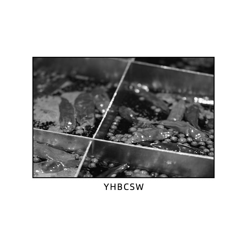 Hunan restaurant hanging paintings old Changsha Chinese hotel restaurant box hanging paintings retro nostalgic Hunan black and white architectural murals