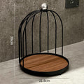 Classy medieval style cosmetics perfume multifunctional storage rack iron aromatherapy jewelry countertop double layer rack for home
