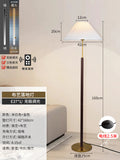 Modern minimalist floor lamp - stylish decorative lighting for living room, sofa side, study, bedroom, and bedside. fabric lampshade, upright design