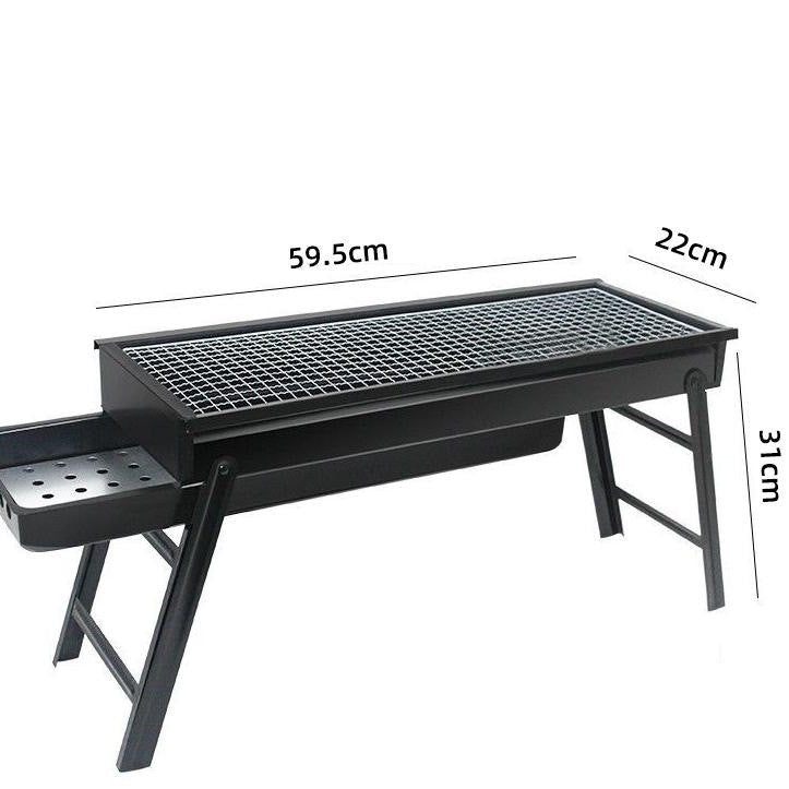 Bbq grill charcoal pull-out carbon tank foldable stove bbq camping picnic bbq rack outdoor bbq grill