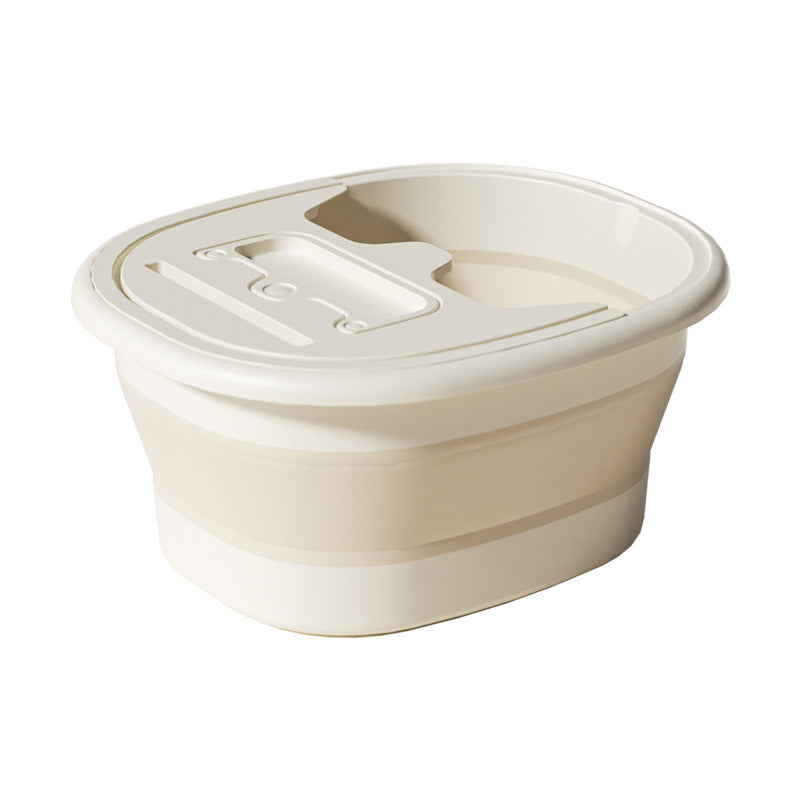 Collapsible foot soak bucket - portable, thickened foot bath basin for home use - calf-height, insulated foot washing basin - dropshipping available